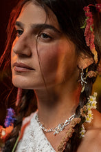 Load image into Gallery viewer, Blue Finger Starfish Hoops