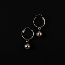 Load image into Gallery viewer, Ball Charm Hoops