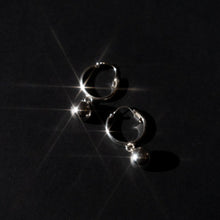 Load image into Gallery viewer, Ball Charm Hoops
