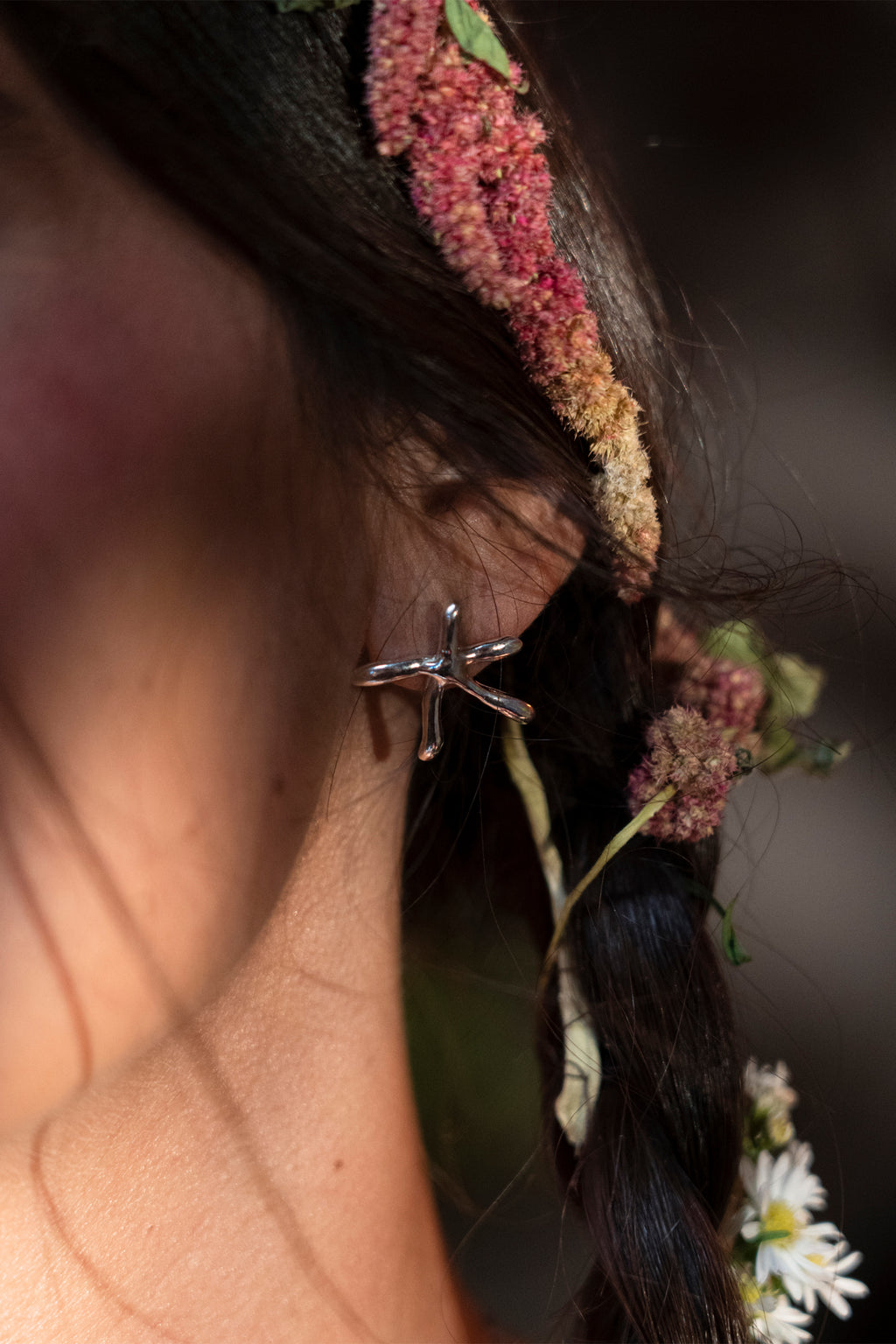 Blue Finger Starfish Studs