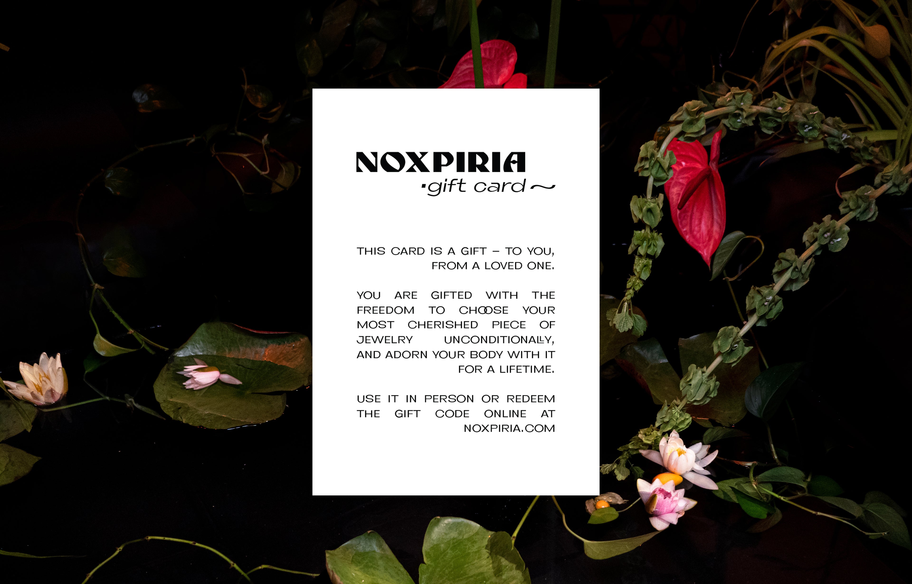 Noxpiria Physical Gift Card