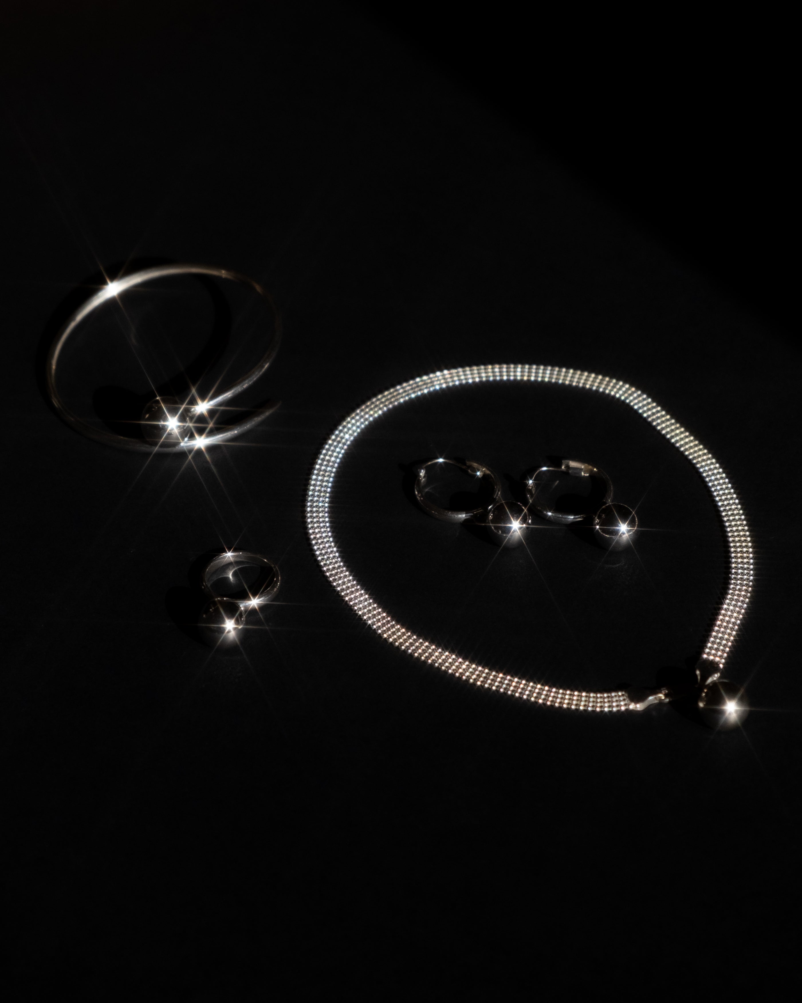 Ball Charm Hoops