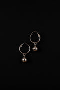 Ball Charm Hoops