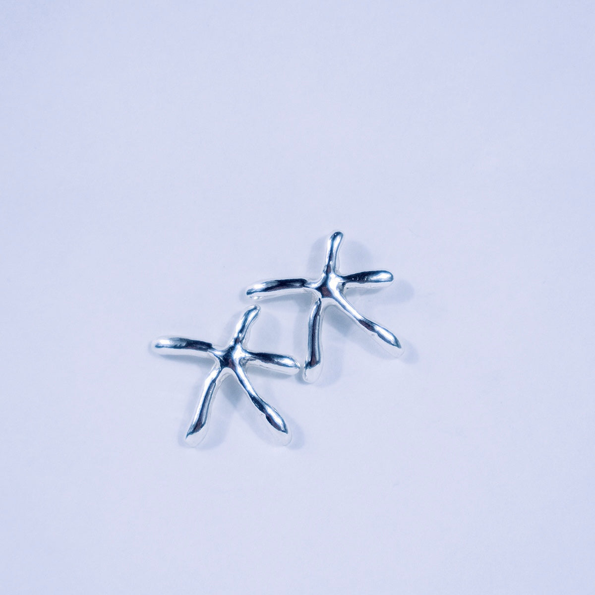 Blue Finger Starfish Studs